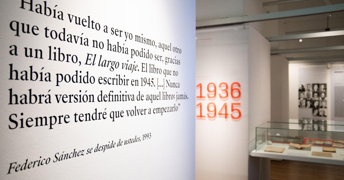 Imagen Inauguración de la exposición ‘Jorge Semprún. El largo viaje’ en la Biblioteca Nacional de España