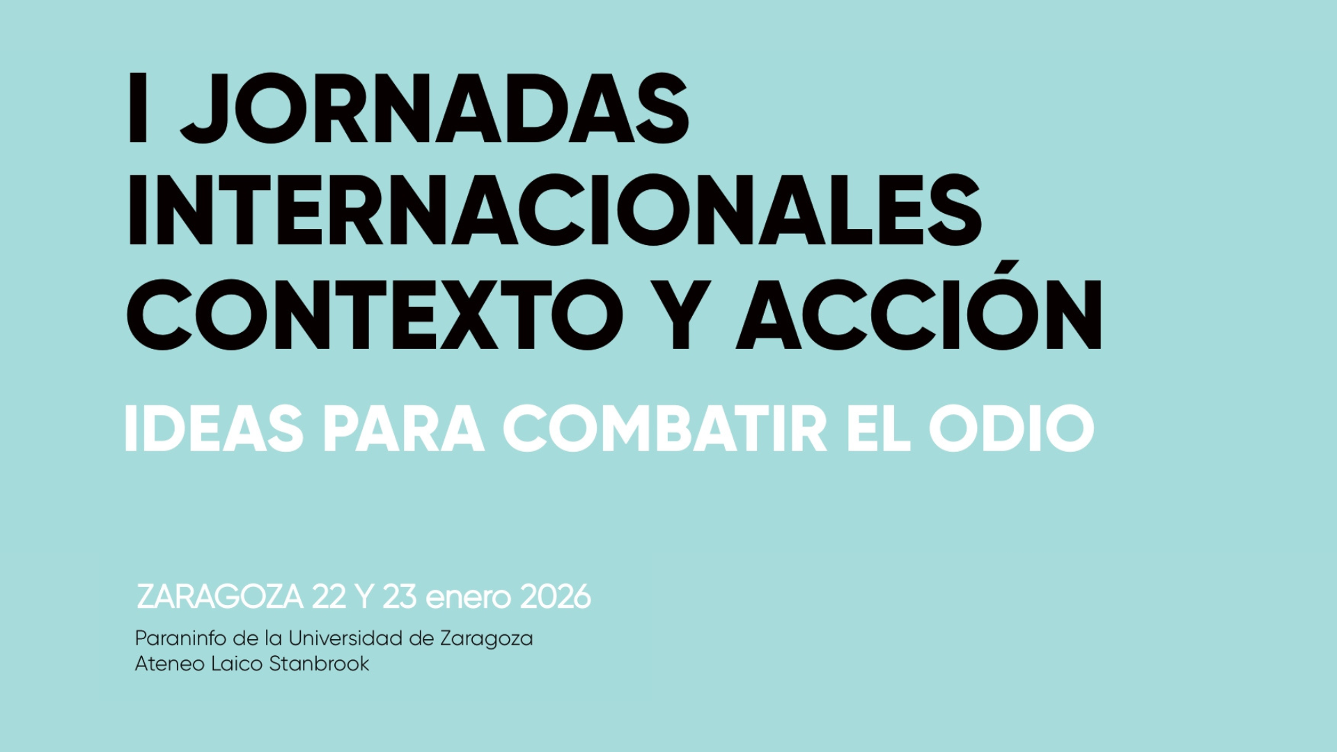 ‘Ideas para combatir el odio’