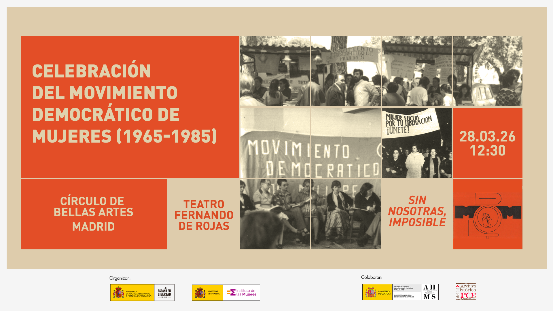 Acto de Celebración del Movimiento Democrático de Mujeres