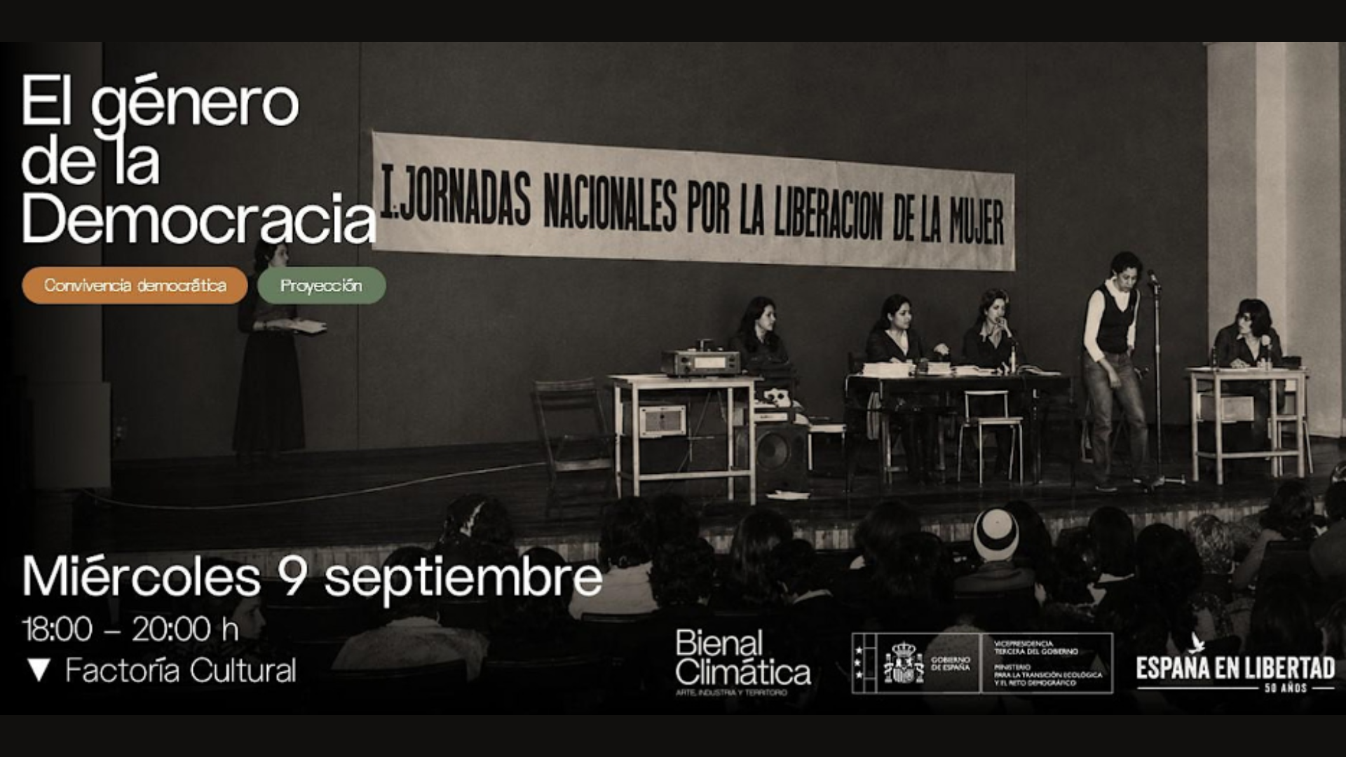 Imagen Bienal climática. Proyección 'El Género de la Democracia'