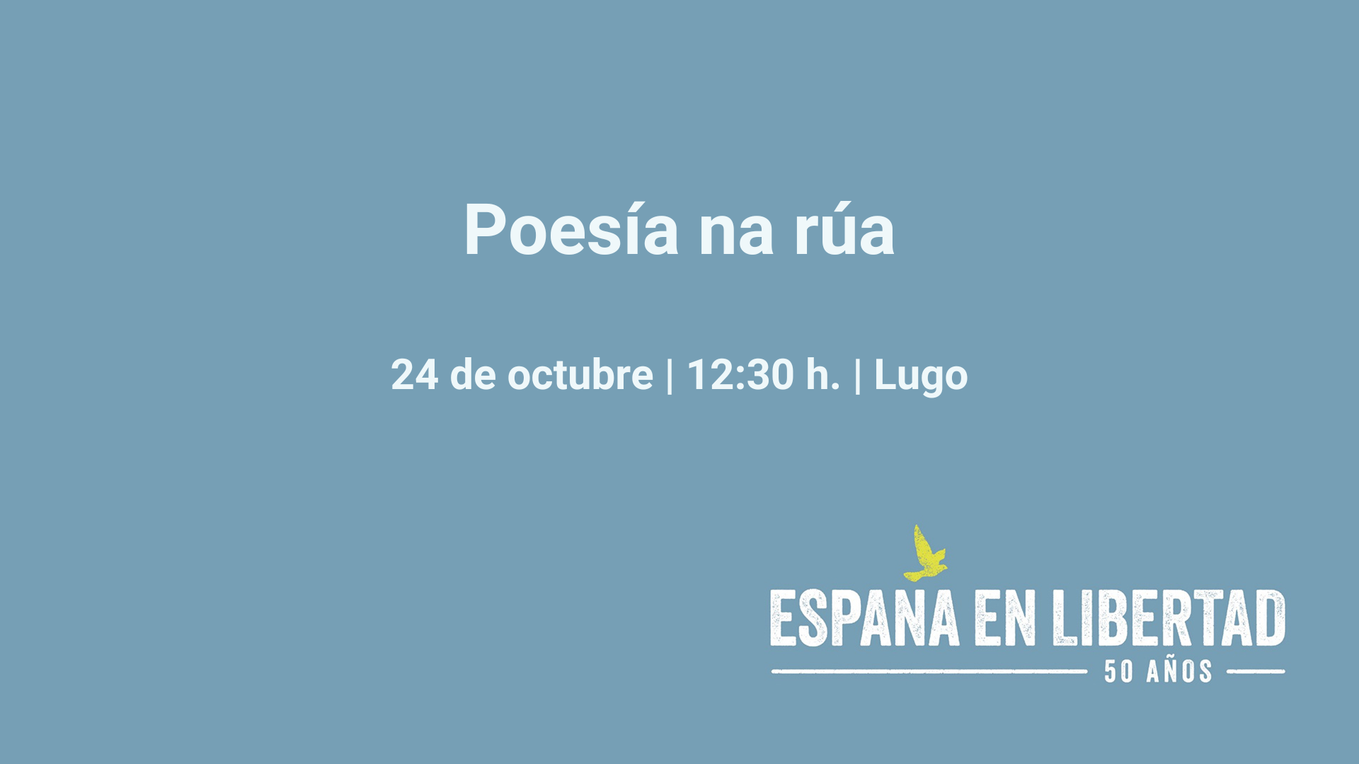 Poesía na rúa