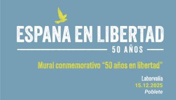 Mural conmemorativo '50 años en libertad'