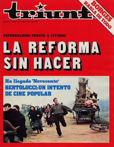 Portada de la revista 'Triunfo'
