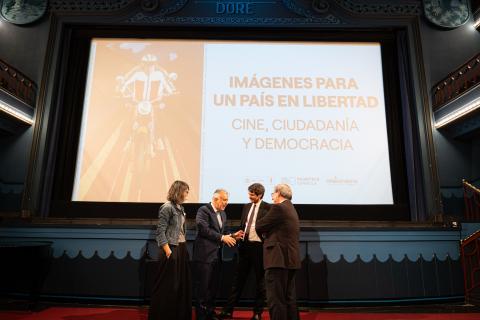 El ministro de Cultura participa en la presentación del ciclo 'Imágenes para un país en libertad. Cine, Ciudadanía y Democracia (1975-2025)'